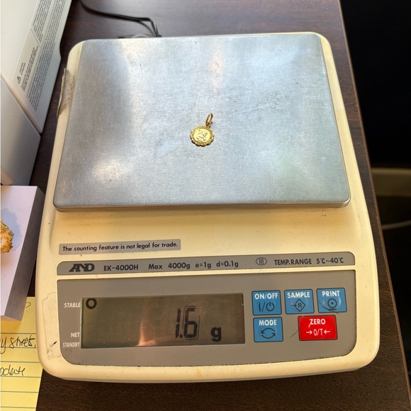 14K YELLOW GOLD CHERUB "GUARDIAN ANGEL" PENDANT - Picture 7 of 7